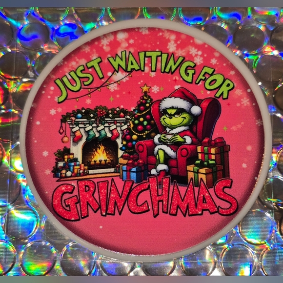 Grinchmas Custom Christmas Ornament with Real Pearl #1047 - Picture 1 of 5